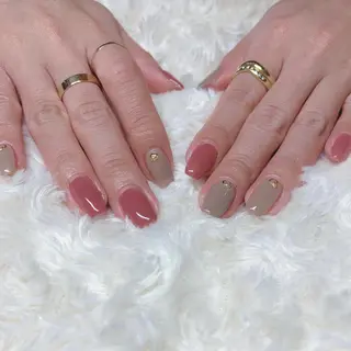 カラー ネイル Cozy_ ilumのネイルデザイン