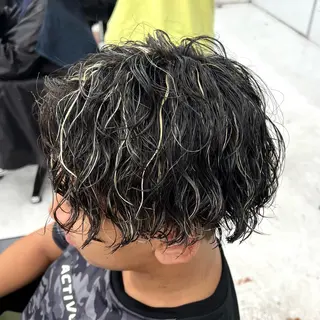 カラー パーマ メンズ 柏メンズカットパーマ NO.1タイチのヘアスタイル