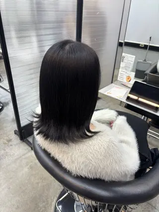 ミディアム 🫧 艶感カラー 🫧鈴木 夢里のヘアスタイル