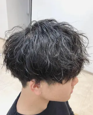 ショート パーマ メンズ 小林 優太　メンズパーマ✨のヘアスタイル