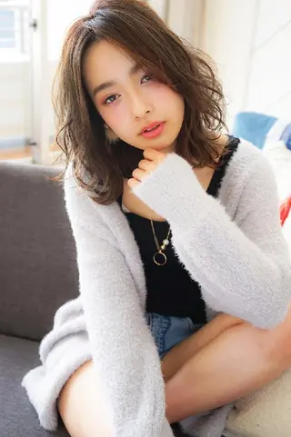 ミディアム パーマ カラー ショート、ボブの達人 東康介✨のヘアスタイル