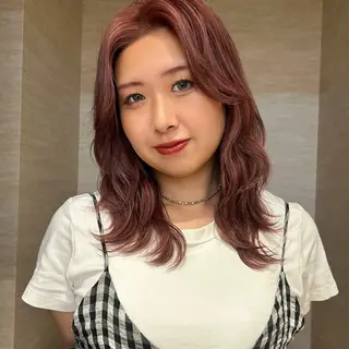 セミロング カラー 💙ルル💙 ハイトーン/レイヤーのヘアスタイル