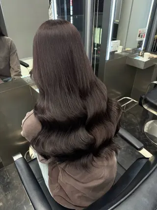 ロング カラー ヘアアレンジ 韓国ヘア🖤/透明感 shihoのヘアスタイル