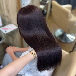 セミロング カラー 🌙Runa つや髪 /モテ/カットのヘアスタイル