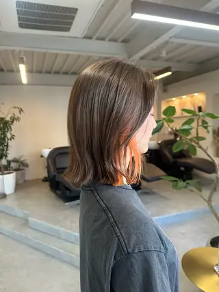 ミディアム カラー ハイトーン×似合わせ 🌱中川慎之介のヘアスタイル