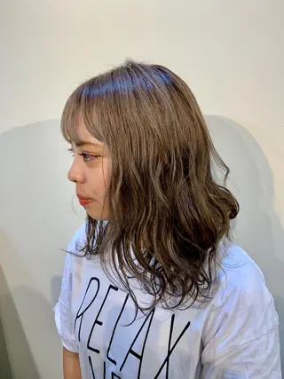 ミディアム 小杉輝/ショート /艶カラー✨のヘアスタイル