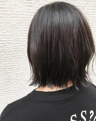 ミディアム カラー OFF YUYAのヘアスタイル