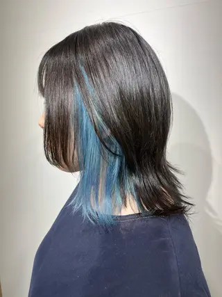 ミディアム 韓国/インナーカラー 🍑YUI🍑のヘアスタイル