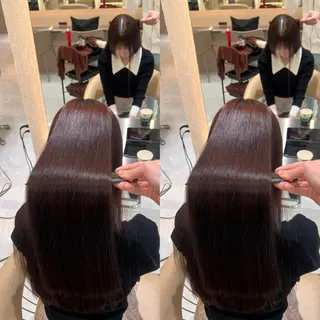 セミロング カラー D.I.E.V.A 渋谷所属・💕韓国レイヤー× 髪質改善 宮内諒のヘアスタイル