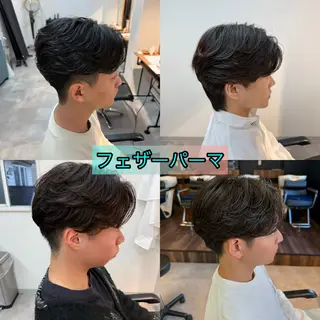 パーマ メンズ 韓国スタイル特化 ニュアンスパーマ下田のヘアスタイル