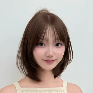 ミディアム 韓国ガーリーヘア🎀 Sayaka🤍のヘアスタイル