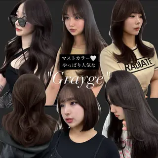 ロング 岡田 聖蘭のヘアスタイル