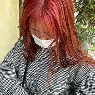 セミロング カラー 韓国ヘア🦋 MIYUのヘアスタイル