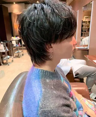 ミディアム メンズ SHIFT  渡辺通店所属・タカクラ カズキのヘアスタイル