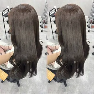 ロング カラー 赤み無し柔らかカラー 【梅田】madokaのヘアスタイル