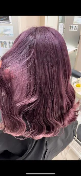 セミロング カラー バレイヤージュ/ヘア アレンジ/shionのヘアスタイル