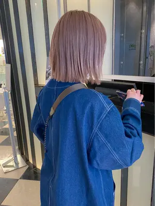 ミディアム カラー 栄/矢場町 三井太朗のヘアスタイル