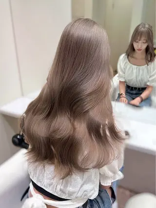 ロング カラー ダブルカラー/透明 感/Akaneのヘアスタイル