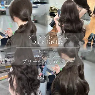 カラー 透明感/グレージュ/ ベージュ/るな🪽のヘアスタイル