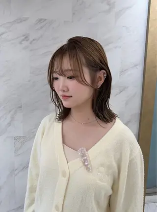 ミディアム カラー loa所属・🔗透明感カラー🔗 エクステ✂️はるちかのヘアスタイル