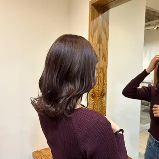 ミディアム 永田 幸花のヘアスタイル