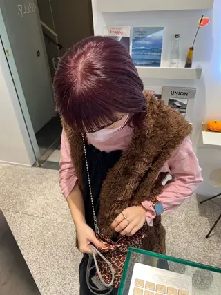 セミロング casi所属・ボブパーマ🥣KON コンナツミのヘアスタイル