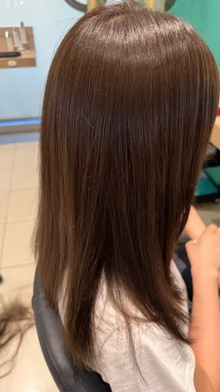 ミディアム カラー 田中 璃乃のヘアスタイル