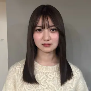 セミロング カラー sia所属・Nene Murakamiのヘアスタイル