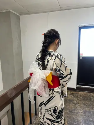 ロング 藤井 美歩/赤髪のヘアスタイル