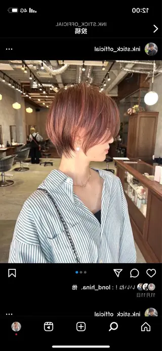 ショート カラー 韓国ヘア/髪質改善 /Harunaのヘアスタイル