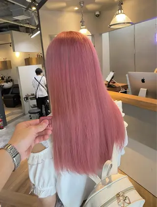 ロング カラー 【博多ハイライトカラ ー】中島啓太のヘアスタイル