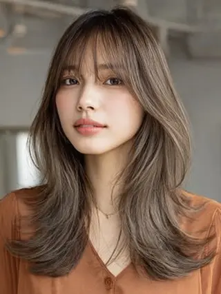 セミロング 生艶髪＆レイヤー🔔 渋谷お薦めNo.1✨のヘアスタイル