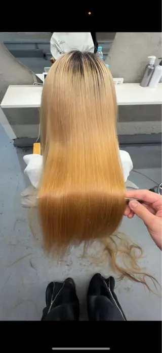 ロング 【柏】ハイトーン× 美髪矯正💫だいちのヘアスタイル