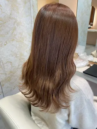 セミロング カラー 店長/mao/ 前髪/顔周りカットのヘアスタイル