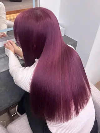 ロング カラー MARQUEE所属・Ayame / ハイトーンカラーのヘアスタイル