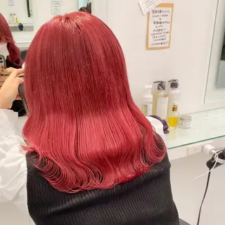 ミディアム カラー ARMONY 神宮前所属・コテ巻き風パーマ 🦋そま🦋のヘアスタイル