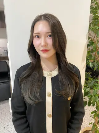 カラー AO所属・RISAKO 艶髪モテヘア🎀府中のヘアスタイル