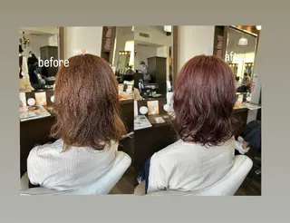 ミディアム Florent所属・松永 凜のヘアスタイル