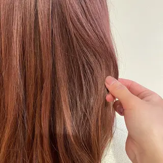 ロング カラー ヘアアレンジ なつき/艶ピンク/ girly hairのヘアスタイル