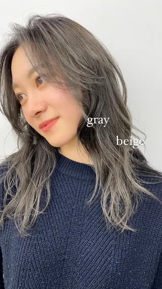 ミディアム カラー sica所属・スタイル撮影 モデル募集momoのヘアスタイル