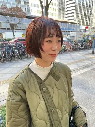 ミディアム カラー パーマ ヘアアレンジ メンズ tatsumi/ボブ ウルフ/レイヤーのヘアスタイル