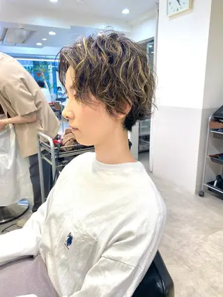 ショート 会田 渡夢のヘアスタイル