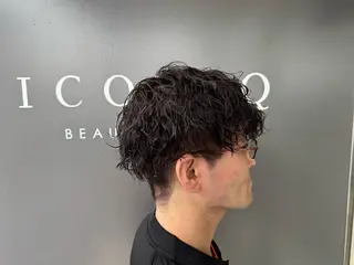 パーマ メンズ 🎈カラーエステ 🎈通事  啓人のヘアスタイル