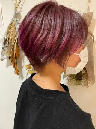 ショート カラー 松佐 ゆかりのヘアスタイル