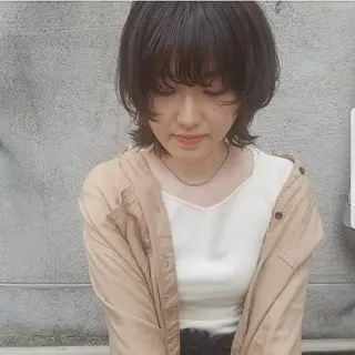 ミディアム 🙃 透明感カラー/ボブのヘアスタイル