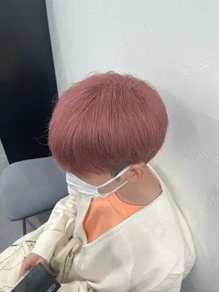 ショート カラー 韓国ヘア🖤/透明感 shihoのヘアスタイル