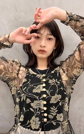 ミディアム GLROW haruhiのヘアスタイル