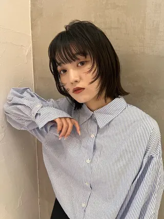 ショート 大宮/ボブ/縮毛矯正 大瀧菜月のヘアスタイル