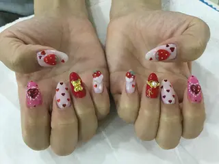 ネイル 💎🐰 saki. m 🐰💎のネイルデザイン