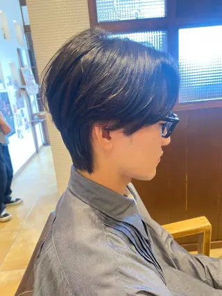 ショート パーマ 権 燦易のヘアスタイル
